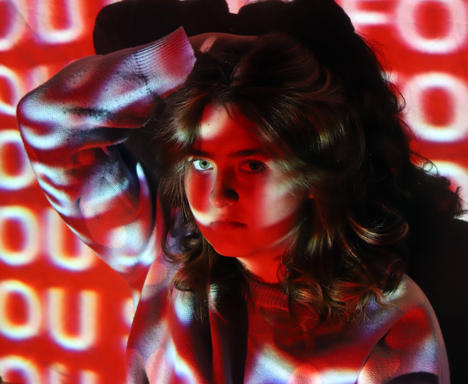Second portrait from the projected light series